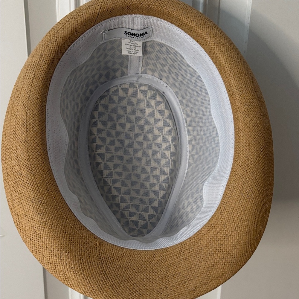 NWT Sonoma Black and Tan Patterned Hat - Picture 4 of 4